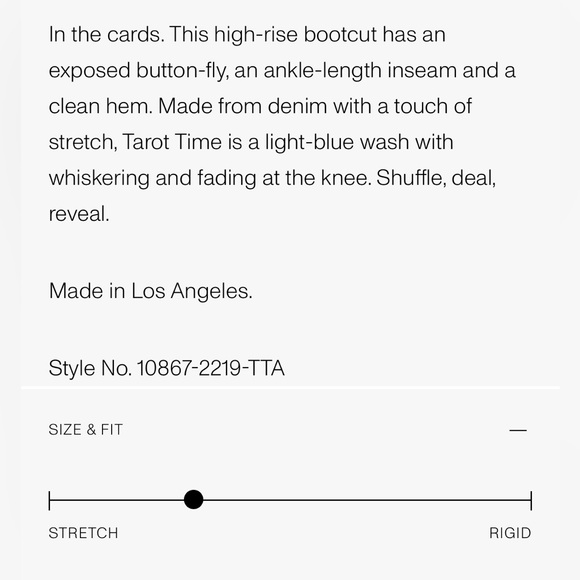 MOTHER “PIXIE HUSTLER ANKLE” WASH: TAROT TIME **SIZE 26 *NWT $258.00 - Picture 11 of 13